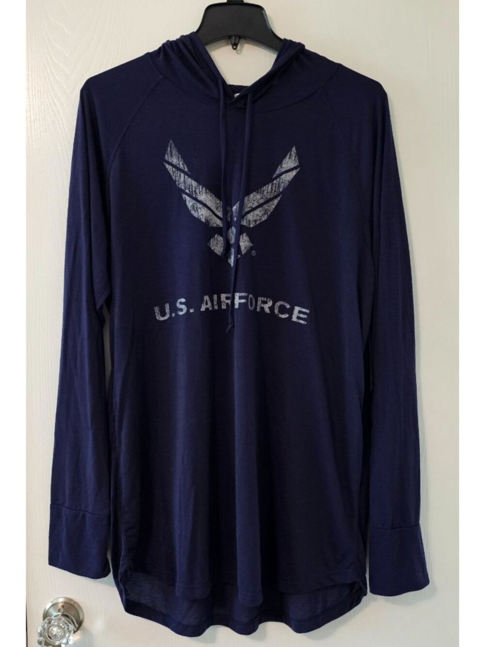 U.S. Air Force Mens Navy Blue Lightweight Hoodie 2XL By Expert Performance USAF